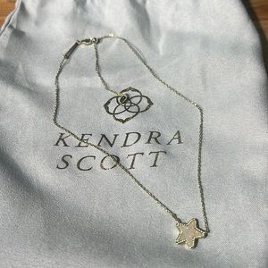 Kendra Scott Jae Star Gold Pendant Necklace in Iridescent Drusy